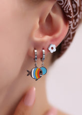 Orecchino in acciaio